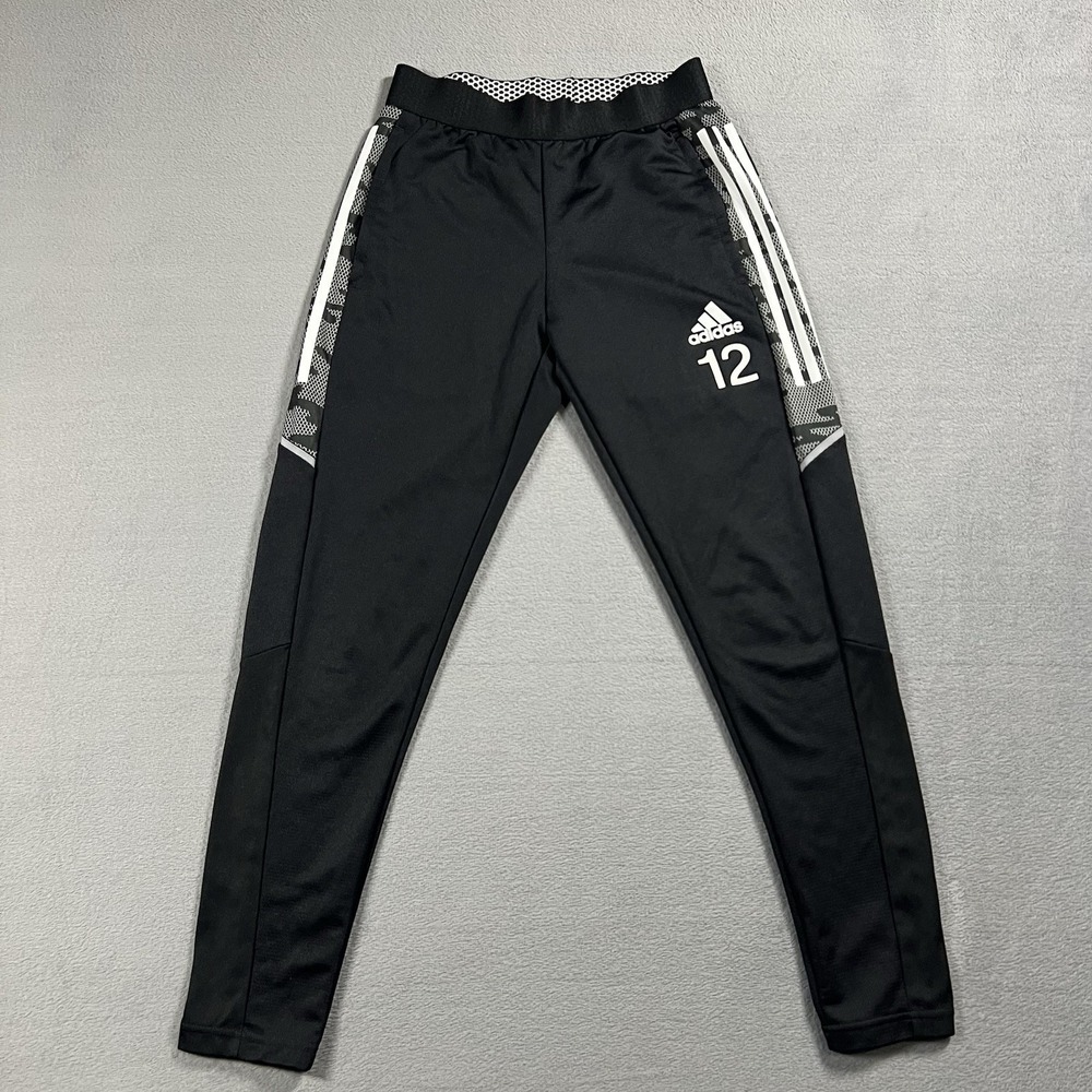 Adidas Pants Mens S Black Condivo 21 Slim Soccer Training Zip Leg Primeblue